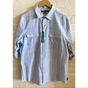 Perry Ellis button up cuffed sleeves dress shirt